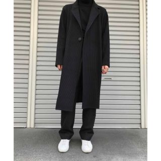 イッセイミヤケ(ISSEY MIYAKE)のHOMME PLISSÉ ISSEY MIYAKE 18AW チェスターコート(チェスターコート)