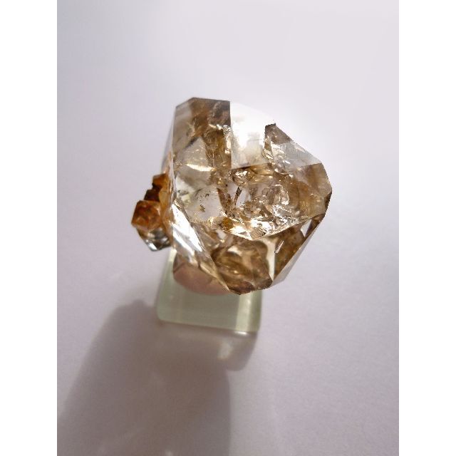 返品送料無料 ニューヨーク産 スモーキー ハ―キマ―ダイヤモンド 水晶 鉱物標本