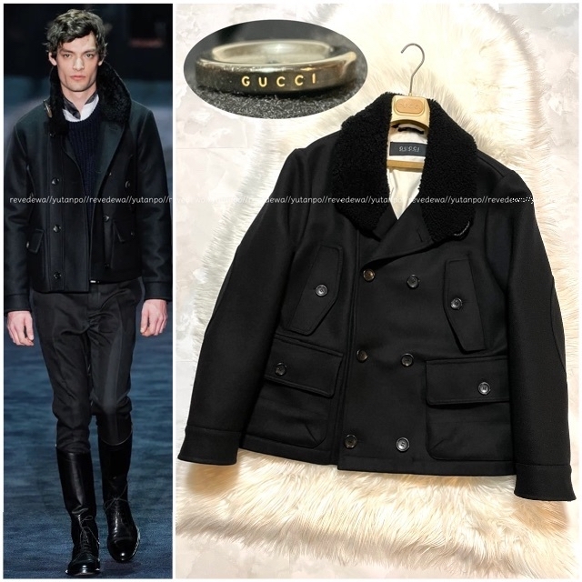 人気新品入荷 極美品 本物 - Gucci ランウェイ ジャケット ウール