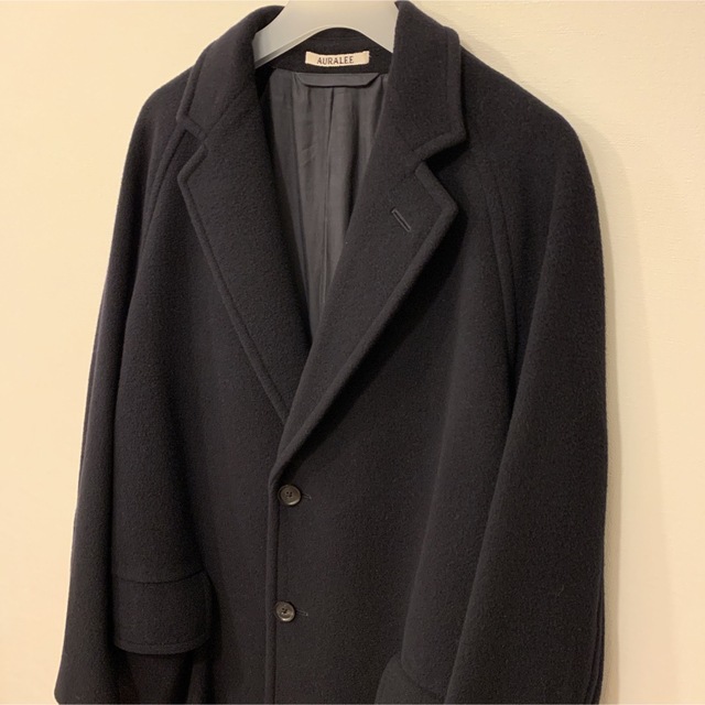 AURALEE(オーラリー)の【希少】AURALEE Cashmere Wool Mosser Coat 3 メンズのジャケット/アウター(チェスターコート)の商品写真