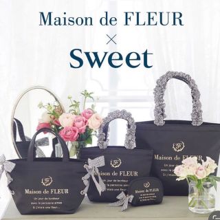 メゾンドフルール(Maison de FLEUR)のMaison de FLEUR フリルハンドルトート sweetコラボ(トートバッグ)