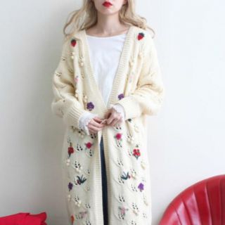 dot&stripes ロングカーディガン