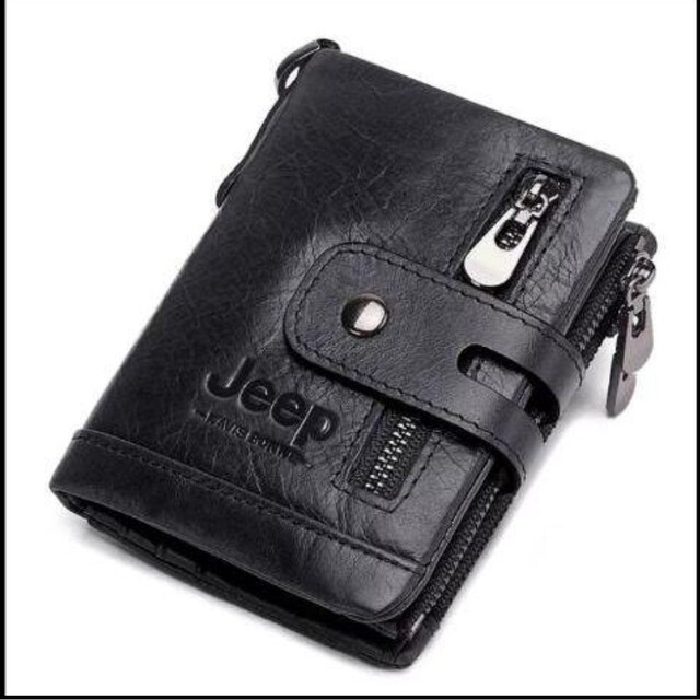 Jeep(ジープ)の☆二つ折り財布 メンズ ブラック☆ メンズのファッション小物(折り財布)の商品写真