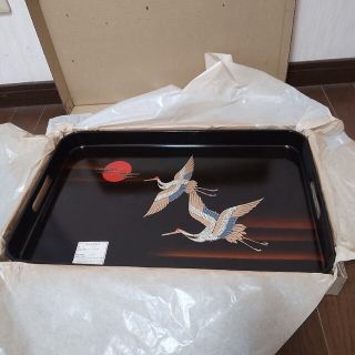 山中漆器 手持ち盆 保管品w