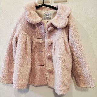 アナスイミニ(ANNA SUI mini)のアナスイミニ　ピンク　コート　90センチ(ジャケット/上着)