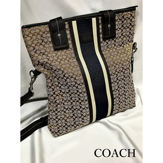 コーチ(COACH)のCOACH シグネチャー 2WAY F70773 コーチ フィールドオーバー トートバッグ【中古】【004】(トートバッグ)