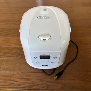 COMFEE' 炊飯器 3.5合 一人暮らし用  ホワイト MB-FD16(炊飯器)