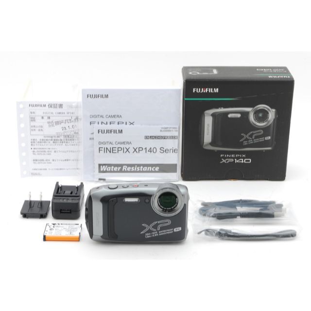 レア?!☆ FUJI FILM 富士フィルム FINEPIX XP140 ダークシルバー新品
