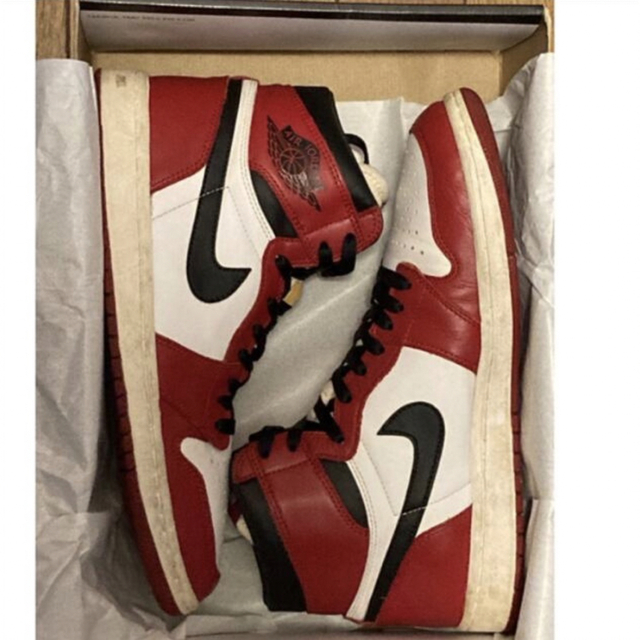 靴/シューズ箱付き　AIR JORDAN 1st CHICAGO 28cm custom品