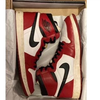 ジョーダン(Jordan Brand（NIKE）)の箱付き　AIR JORDAN 1st CHICAGO 28cm custom品(スニーカー)