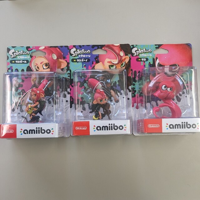 エンタメ/ホビーamiibo　スプラトゥーン2 タコ　タコボーイ　タコガールamiibo 3体