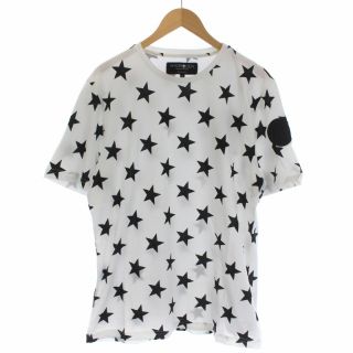 ハイドロゲン(HYDROGEN)のHYDROGEN ALLOVER STARS T-SHIRT XL 白 黒(Tシャツ/カットソー(半袖/袖なし))