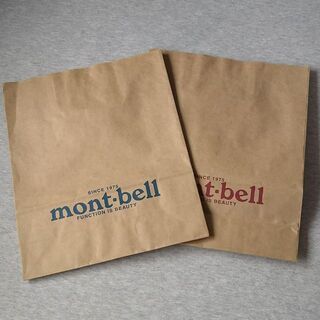 モンベル(mont bell)の★格安 mont-bell(モンベル) 紙袋 ２枚セット★(ショップ袋)
