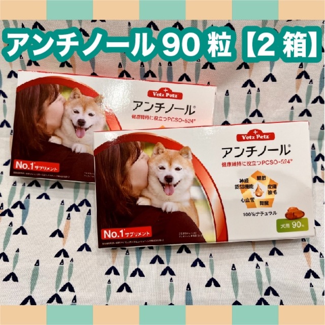 アンチノール犬用　90粒×２箱