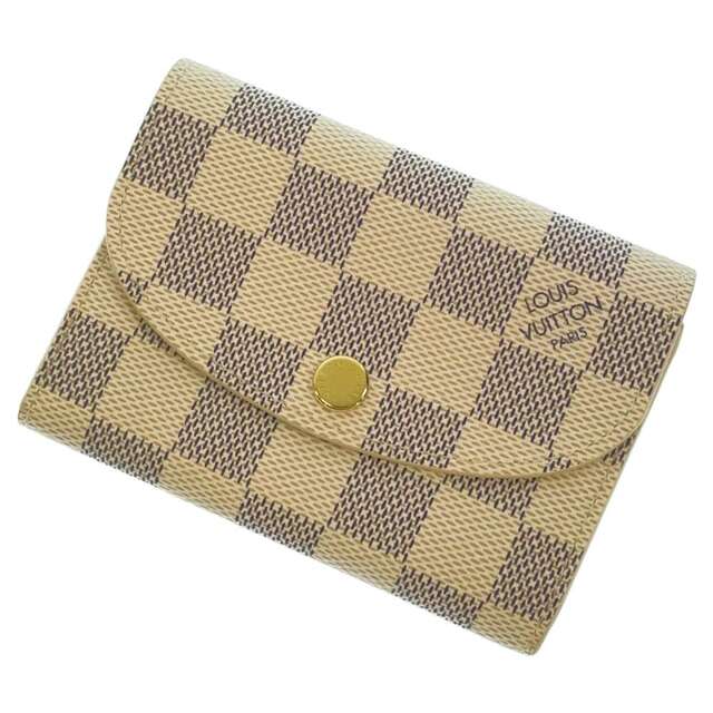 ルイヴィトン ダミエ アズール ポルトモネ ロザリ 品(92023
