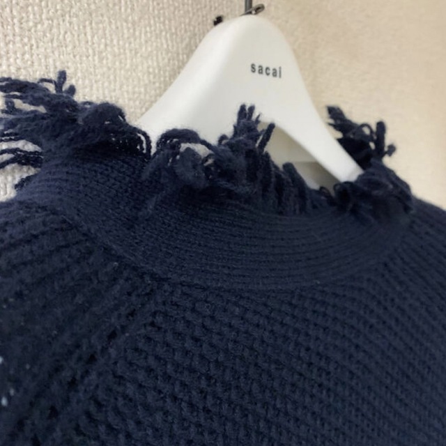 sacai(サカイ)の【定価41040円】sacai 17aw フリンジニット セーター メンズのトップス(ニット/セーター)の商品写真