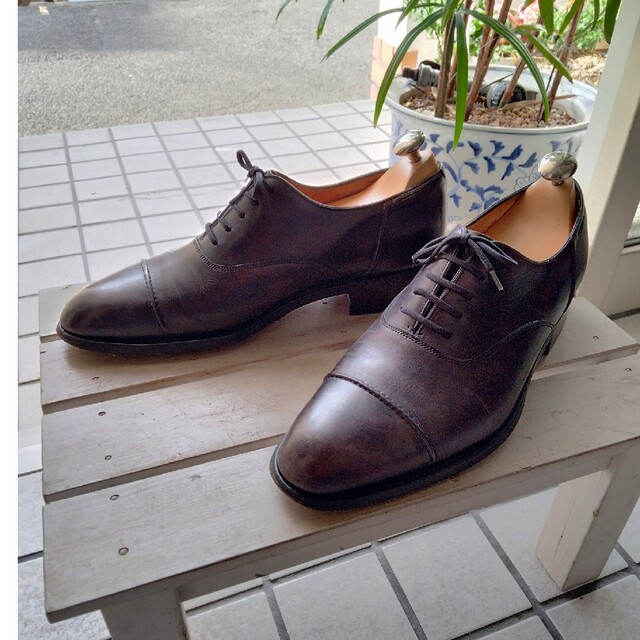 JOHN LOBB(ジョンロブ)の希少美品 ジョンロブ ランストン 6EE スキンステッチ ミュージアムカーフ メンズの靴/シューズ(ドレス/ビジネス)の商品写真