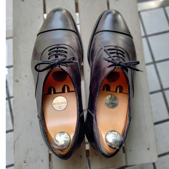 JOHN LOBB(ジョンロブ)の希少美品 ジョンロブ ランストン 6EE スキンステッチ ミュージアムカーフ メンズの靴/シューズ(ドレス/ビジネス)の商品写真