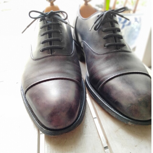 JOHN LOBB(ジョンロブ)の希少美品 ジョンロブ ランストン 6EE スキンステッチ ミュージアムカーフ メンズの靴/シューズ(ドレス/ビジネス)の商品写真