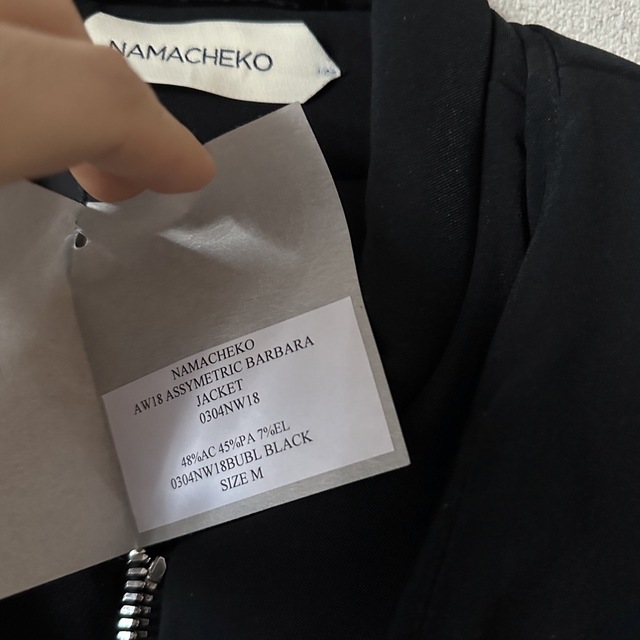 NAMACHEKO - NAMACHEKO 18AW Asymmetric BarbaraJacketの通販 by