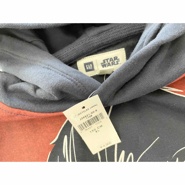 ★新品★GAP スターウォーズ★フード付 裏起毛 トレーナー パーカー★150