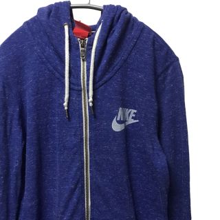 ナイキ(NIKE)の【希少】ナイキ NIKE パーカー レディース M 青 古着(パーカー)