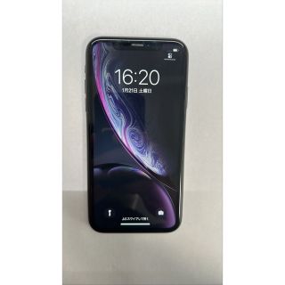 アイフォーン(iPhone)の【中古】iPhoneXR 64GB ブラック ジャンク(スマートフォン本体)