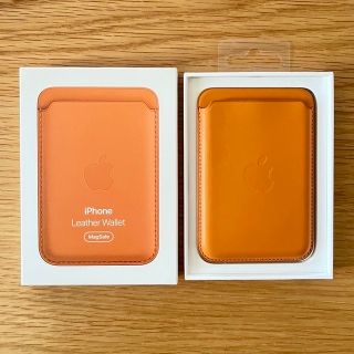 アップル(Apple)のMagSafe対応　iPhoneレザーウォレット - ゴールデンブラウン(その他)