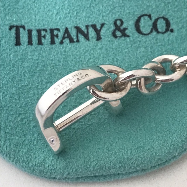 Tiffany エリプス プレート シャックル キーリング