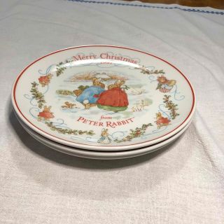 ウェッジウッド(WEDGWOOD)の値下げしました　ウェッジウッド　ピーターラビット　クリスマスプレート(食器)