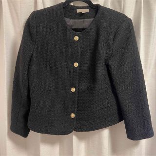 エイチアンドエム(H&M)のH&M ツイートジャケット(サイズ42)(ノーカラージャケット)