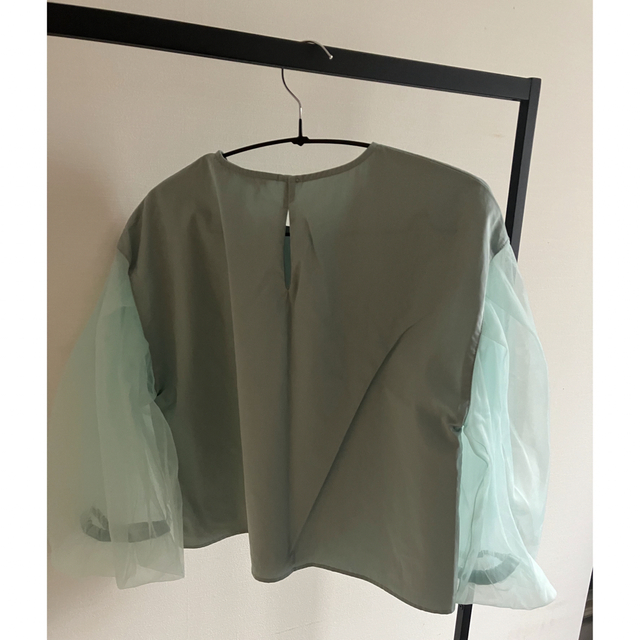 ZARA - myo様専用 新品未使用 ZARA 袖チュール☆ブラウスの通販 by