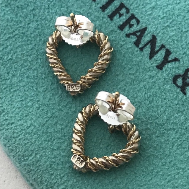 Tiffany コンビ ツイスト ハートピアス | rgbplasticos.com.br