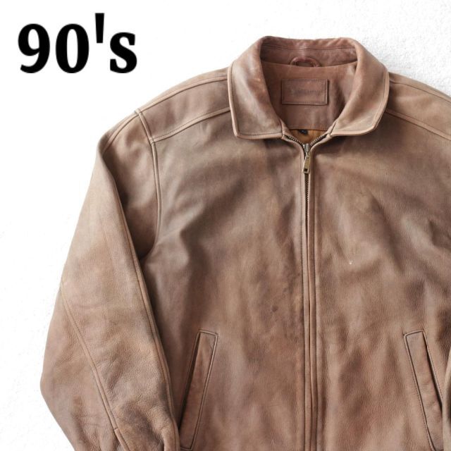 2022年最新春物 80s 90s レザージャケット 本革 ヴィンテージ シンプル