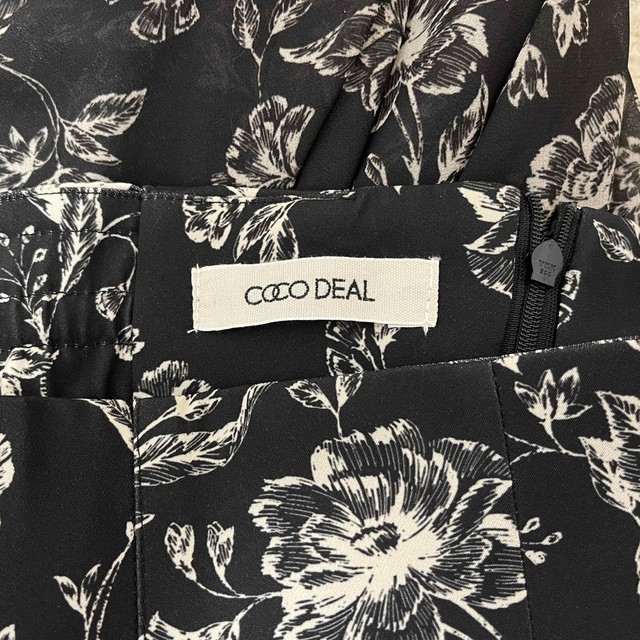 cocodeal22SS フラワーMIXペプラムスカート