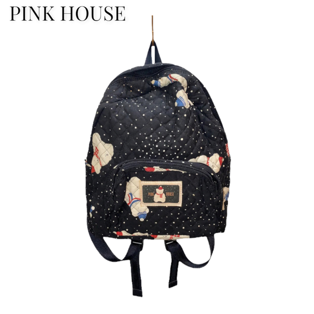 【PINK HOUSE】リュック　ブラック　ピンクハウス