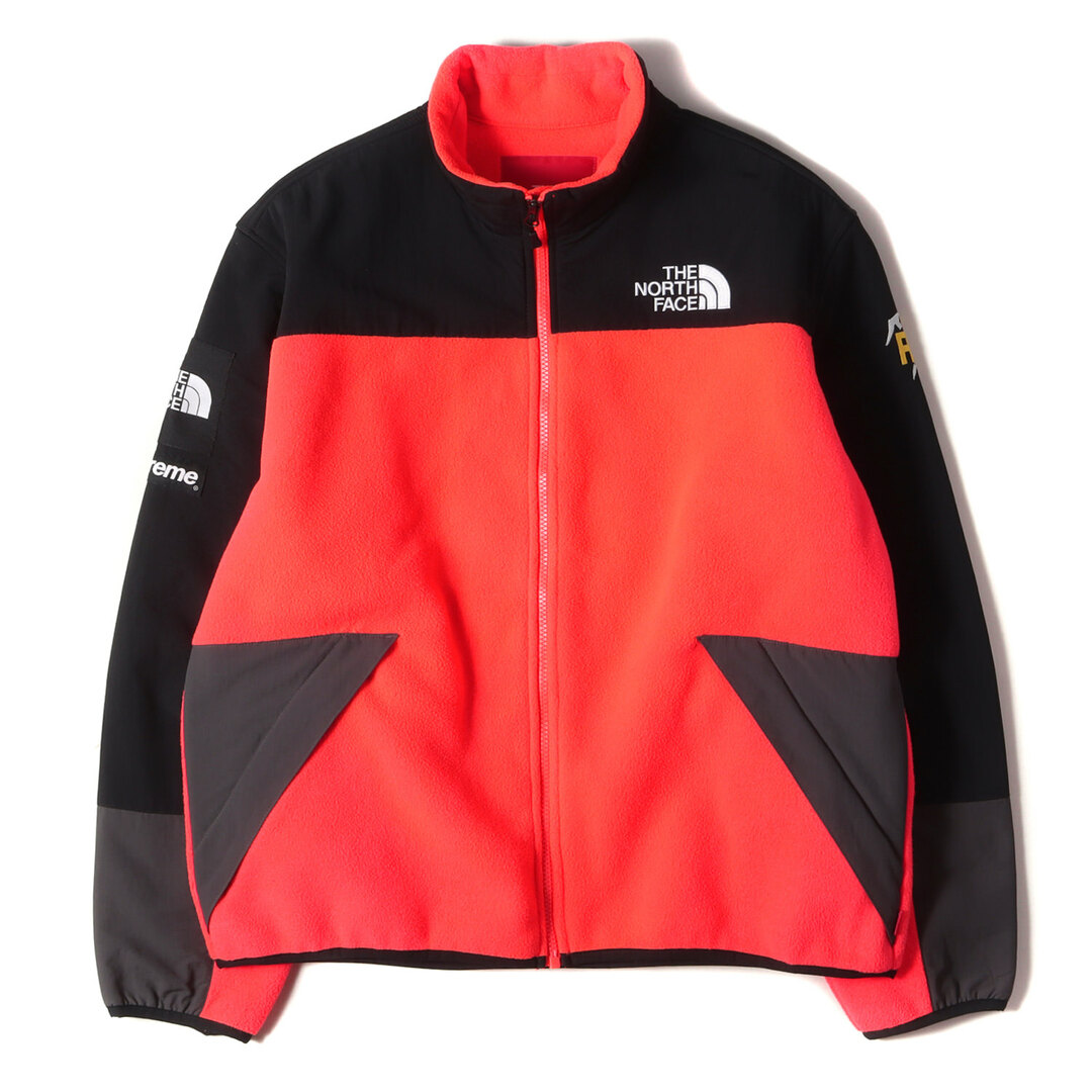 Supreme north face fleece jacket red XL