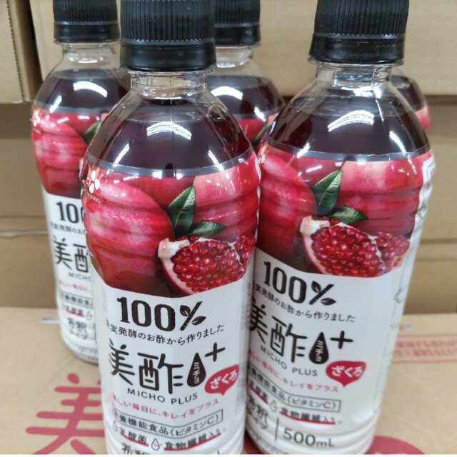 美酢プラス ざくろ 500ml  ミチョ   果実酢 6本 食品/飲料/酒の飲料(ソフトドリンク)の商品写真