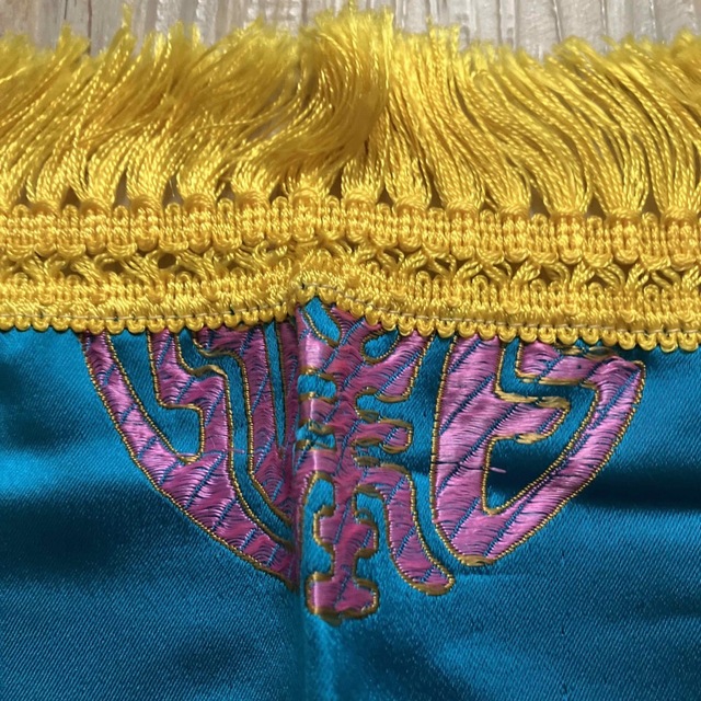 チャイナ刺繍フリンジ自由布　カラフル 8
