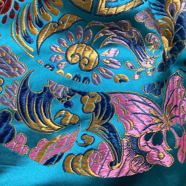 チャイナ刺繍フリンジ自由布　カラフル 2