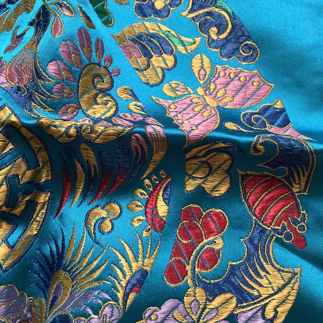 チャイナ刺繍フリンジ自由布　カラフル 3