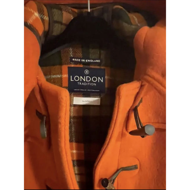 suadeo オレンジダッフルコートS レディースのジャケット/アウター(ダッフルコート)の商品写真