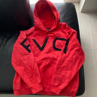 ルーカ(RVCA)のRVCA ルーカ 赤 パーカー Mサイズ ビッグシルエット(パーカー)