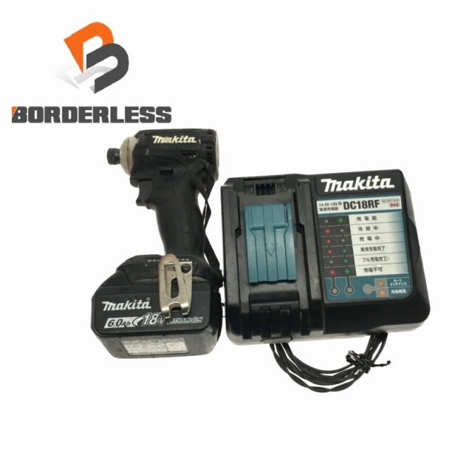 ☆品☆makita マキタ 18V 充電式インパクトドライバ TD171D バッテリー1個(18V 6.0Ah) 充電器付き 64396