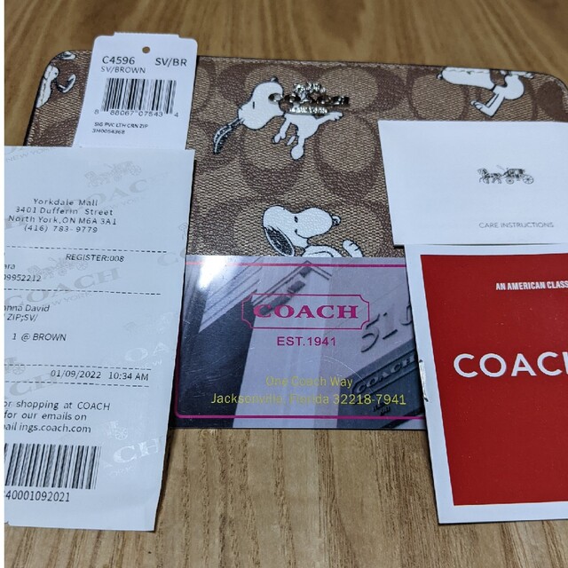 COACH(コーチ)のCOACH  長財布　シグネチャー　スヌーピー レディースのファッション小物(財布)の商品写真