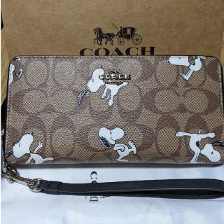 コーチ(COACH)のCOACH  長財布　シグネチャー　スヌーピー(財布)