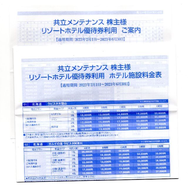 共立メンテナンス 株主優待 割引券 5000円分 23/6/30