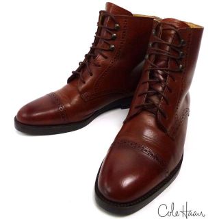 コールハーン(Cole Haan)のイタリア製 COLE HAAN / コールハーン レースアップブーツ24cm(ブーツ)