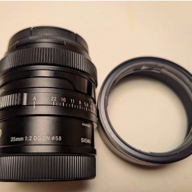 SIGMA 35mm F2 DG DN Lマウント 偏光フィルター付き