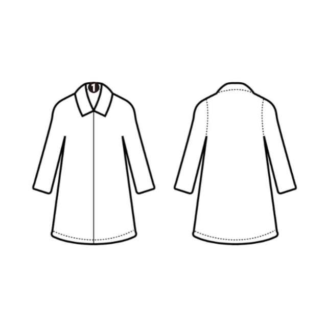 UNITED ARROWS トレンチコート 36(S位) 紺 【古着】【中古】 - 5